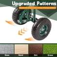 thumbnail image 3 of Kinsuite Garden Hauling Cart Rolling Work Seat Outdoor Utility Lawn Yard Patio Utility Cart 310 Lbs Load Capacity Adjustable Handle 360 Degree Swivel Seat Green, 3 of 9