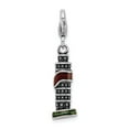 thumbnail image 3 of Sterling Silver RH Enameled Leaning Tower of Pisa Charm Pendant, 3 of 5