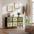 thumbnail image 3 of Dresser TV Stand for Bedroom, Wide Dresser with 6 Drawers, Console Table Chest of Drawers Fabric Dressers for Kids, Living Room, Closet, Entryway,Sturdy Steel Frame and Wooden Top, 3 of 8