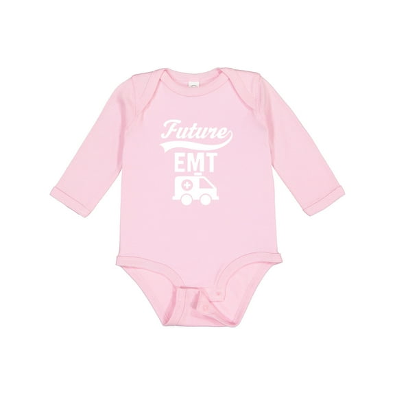 Inktastic Future EMT Emergency Medical Technician Boys or Girls Long Sleeve Baby Bodysuit