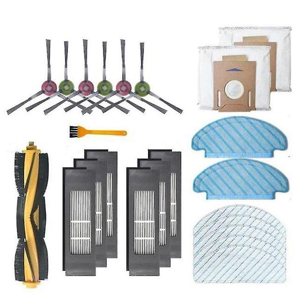 Filtro de Cepillo Principal y Lateral LIUXGMXG para Deebot Ozmo 920/950/t5/t8/t8 Max/n7 N8 Pro/t9
