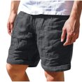 thumbnail image 3 of DDAPJ pyju Birthday Gifts! Summer Shorts for Men Drawstring Cotton Beach Shorts Baggy Comfy Lounge Shorts with Pockets Gray XL, 3 of 7