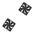 thumbnail image 4 of Methold Computer Case Fan Black Quiet DC Pin Heat-removal Dissipation 12V Performance 2 PC Connector Accessories Supplies No.1 2piezas, 4 of 6