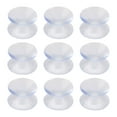 thumbnail image 1 of Unique Bargains 9pcs Double Sided Clear Suction Cup Hooks for Car Glass Tiles, 1 of 1