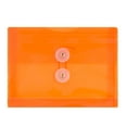 thumbnail image 4 of JAM Paper Plastic Envelopes, 5 1/2 x 7 1/2, Assorted, Button String, 6/Pack, 4 of 5