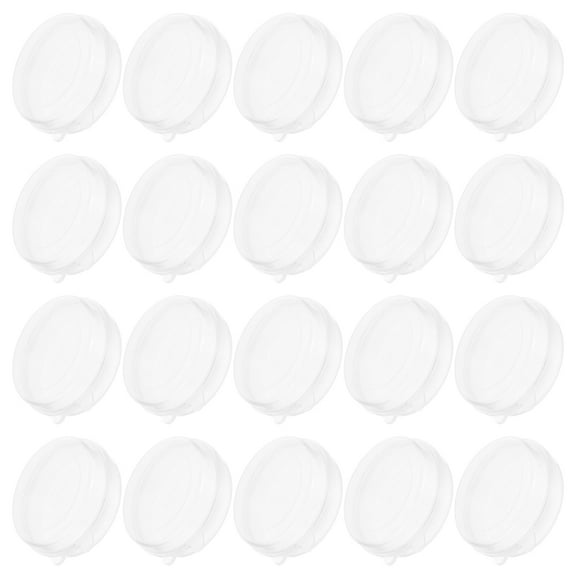 TABLZONE 20pcs Small Clear Plastic Storage Boxes Transparent Organizer Containers for Daily Use and Home Office