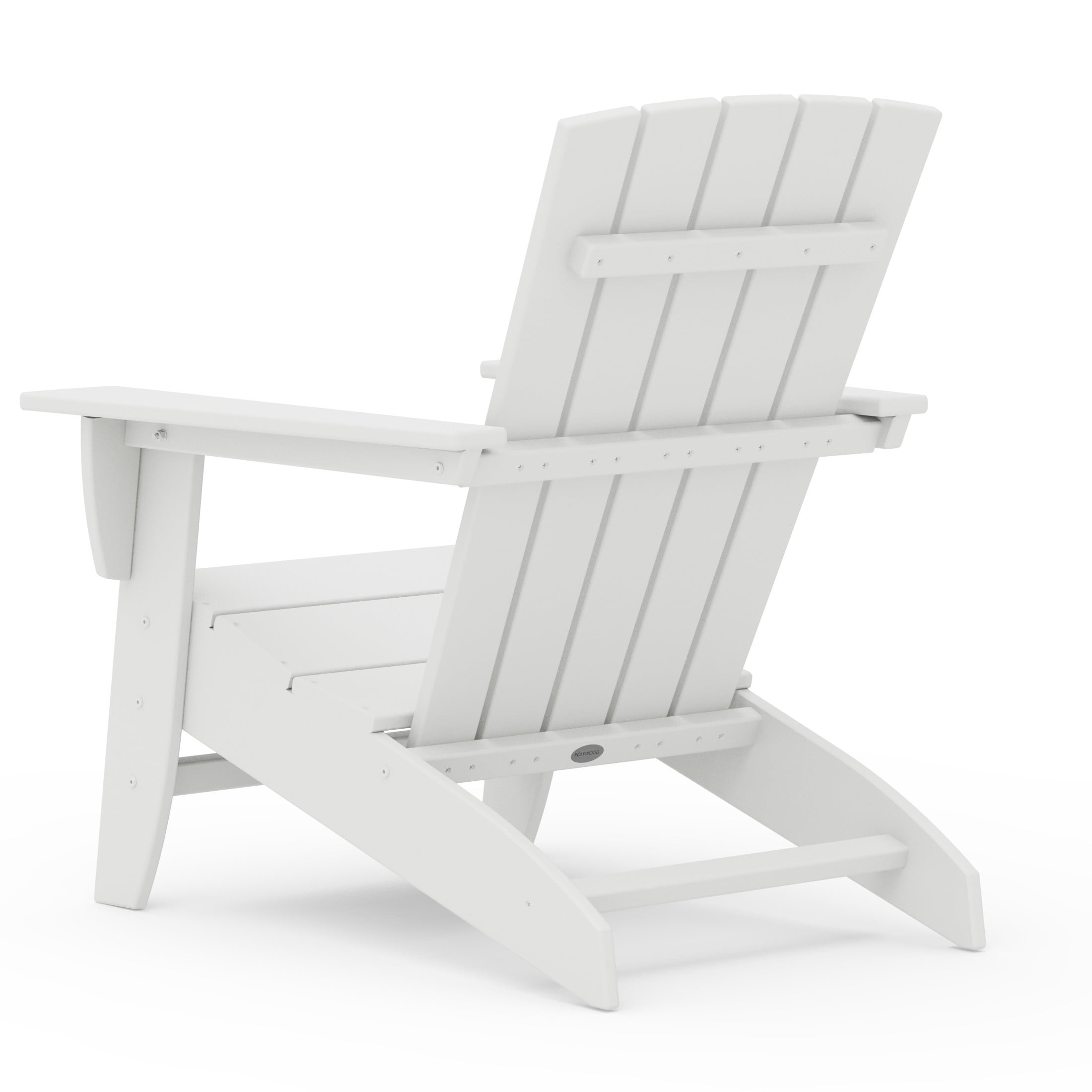 Better Homes & Gardens by POLYWOOD Southlake Outdoor Modern Adirondack Chair, All-Weather HDPE, Patio Seat, White