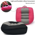 thumbnail image 3 of Riwesomey Cojín de asiento Almohadilla de refuerzo Suavidad Mano de obra Alfombrilla de refuerzo Ampliamente aplicable Accesorios de oficina Diseño Ventana automotriz Negro / gris, 3 of 6