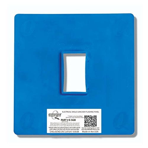 Quickflash Electrical Single Gang Box Flashing Panel E-SGB