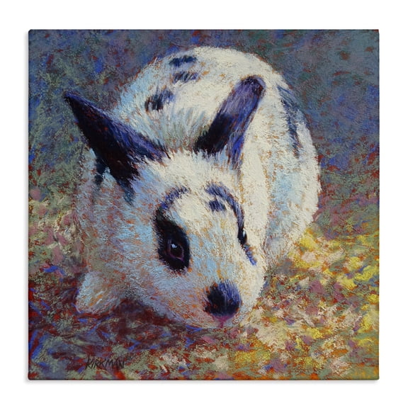 Stupell Industries Rustic Lodge Abstract Spotted Rabbit Canvas Art, 17 x 17, by Rita Kirkman