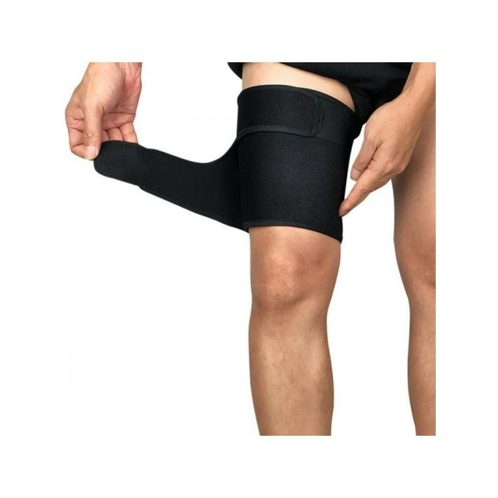 Sports Thigh Compression Sleeve Strain Brace Wrap Pain Relief Upper Leg