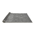 thumbnail image 2 of Ahgly Company Indoor Round Abstract Gray Modern Area Rugs, 4' Round, 2 of 4