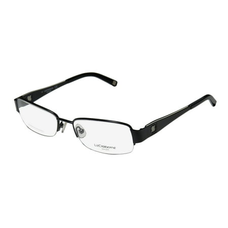 New Liz Claiborne 363 Womens/Ladies Designer Half-Rim Black / White Stainless Steel American Designer Frame Demo Lenses 53-17-135 Eyeglasses/Eye Glasses