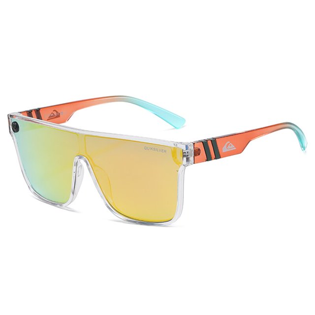 QS808-gafas de sol deportivas de gran tamaño para hombre y mujer, lentes de sol coloridas con montura grande, a la moda, para la playa, venta al por mayor, Uv400 Fivean unisex