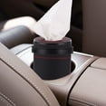 thumbnail image 2 of EeaseCA 1Pc Car Round Tissue Box Holder Napkin Dispenser Tissue Paper Storage Container, 2 of 8