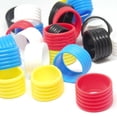 thumbnail image 1 of 2 Pieces Tennis Racket Grip Fix Rings Stretchy Ring Overgrip Fix Kit Grip Tape Finishing Protector Professional Outdoor Accessories Yellow, 1 of 7
