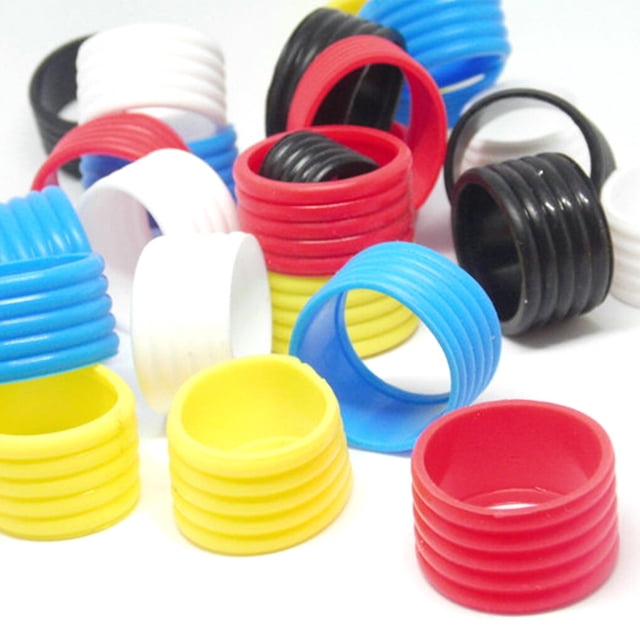 2 Pieces Tennis Racket Grip Fix Rings Stretchy Ring Overgrip Fix Kit Grip Tape Finishing Protector Professional Outdoor Accessories Yellow