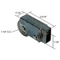 thumbnail image 2 of CRL D1603B 1-1/4" Steel Sliding Glass Door Roller with 11/16" Wide Housing for Crossly Doors Bulk - pack of 10, 2 of 5