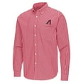 thumbnail image 2 of Men's Antigua Red Arizona Diamondbacks Ellis Woven Tri-Blend Button-Down Shirt, 2 of 3