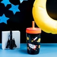 thumbnail image 2 of Zak Designs 12oz Kelso Toddler Cups For Travel or At Home, Vacuum Insulated Stainless Steel Sippy Cup With Leak-Proof Design is Perfect For Kids (Spaceships), 2 of 12