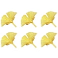 thumbnail image 1 of Juego de 6 Anillos para Servilletas, Anillos para Servilletas de Hojas de Ginkgo, Hebilla para Servilletas de Oro para Bodas, para DecoracióN de Mesa de AccióN de Gracias, 1 of 5