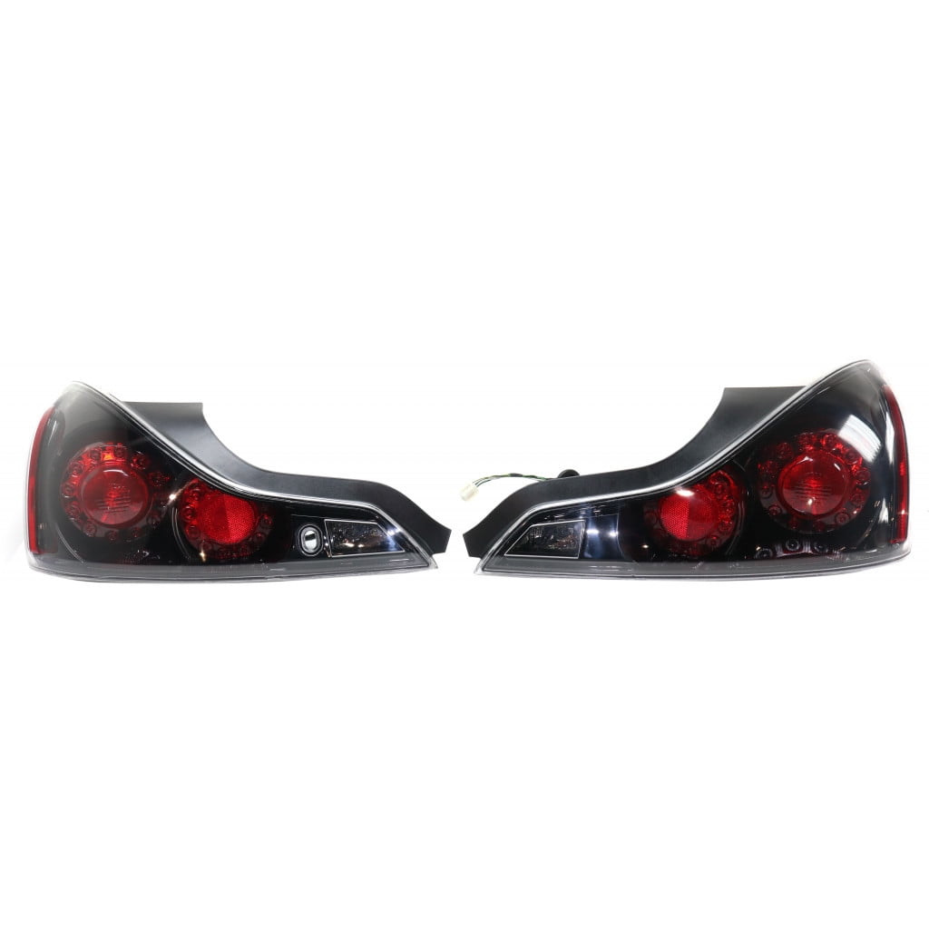 For Infiniti Q60 Tail Light Assembly 2014 2015 Pair Halogen Black
