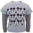 thumbnail image 1 of Mickey Mouse - Mustache Juvy Reversible Crewneck Sweatshirt, 1 of 1
