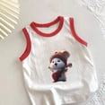 thumbnail image 2 of CYRBOKO Boys Graphic Tank Tops, Sleeveless Casual Printed Cotton Summer Undershirts Red Size 9-10 T, 2 of 3