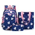 thumbnail image 2 of Mochila escolar de tres piezas, bolso de mano con estampado de dibujos animados, estilo academia, moda coreana, novedad de verano, 2023 Fivean unisex, 2 of 2