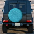 thumbnail image 3 of Kdxio Blue Glitter for Tire Cover Wheel Protectors Tyre Covers Weatherproof Wheel Covers Universal Fit for Trailer Rv SUV Truck Camper Travel Trailers 15 inch, 3 of 8