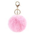 thumbnail image 7 of Pink Fluffy Pom Pom Keychain, Purse Charms for Women, Cute Car Key Decor Purse Handbag Charm, 7 of 7