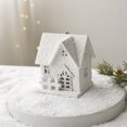 thumbnail image 1 of Fiudx Decoración del hogar Decoración colgante de cabaña de troncos navideña, copo de nieve navideño, decoración de casa de nieve hueca, decoración del día de Navidad, 1 of 6