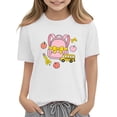 thumbnail image 6 of Juslio Girls Cute Shirts Short Sleeved Tops Comfortable, Breathable Crew Neck Casual T Shirts Sizes 2-18, 6 of 9
