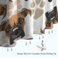 thumbnail image 6 of Cute Doberman and Dog Footprint Shower Curtain 84"x72" ,Bathroom Decorative Shower Curtains Set with 12 Hooks,Modern Waterproof Washable Shower Curtain, 6 of 6