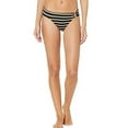 thumbnail image 4 of Lauren Ralph Lauren BLACK Metallic-Stripe Ring Hipster Bikini Swim Bottom, US 8, 4 of 7