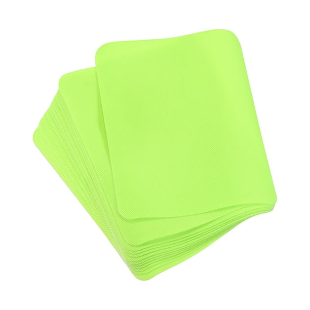 Tela Parche Termoadhesivos Unique Bargains Fluorescente Verde 4.9'x3.7' Paquete de 12