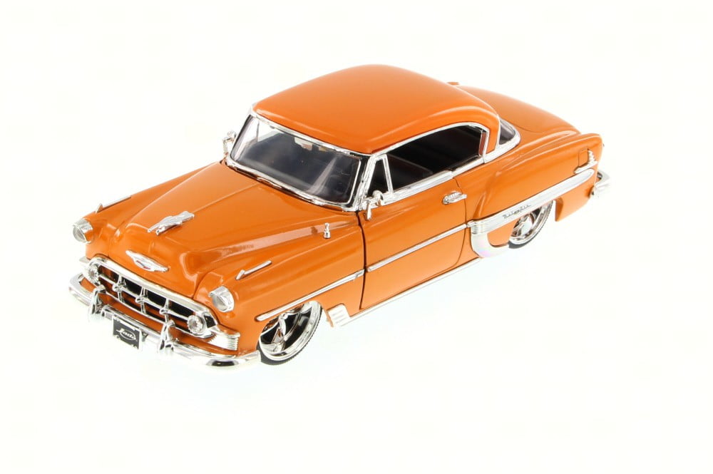 2 pack 1953 Chevy Bel Air Hard Top Diecast Car 1:24 Jada Toys 8 inch Brown Mint 