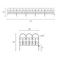 thumbnail image 2 of Pure Garden Set of 5 Decorative Interlocking Metal Garden Fencing (Black), 2 of 7