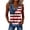 Red-1, variant on Womens 250th Anniversary USA Tank Top V Neck American Flag Print Patriotic Shirt 4th of July Outfit Casual Summer Tops for Women