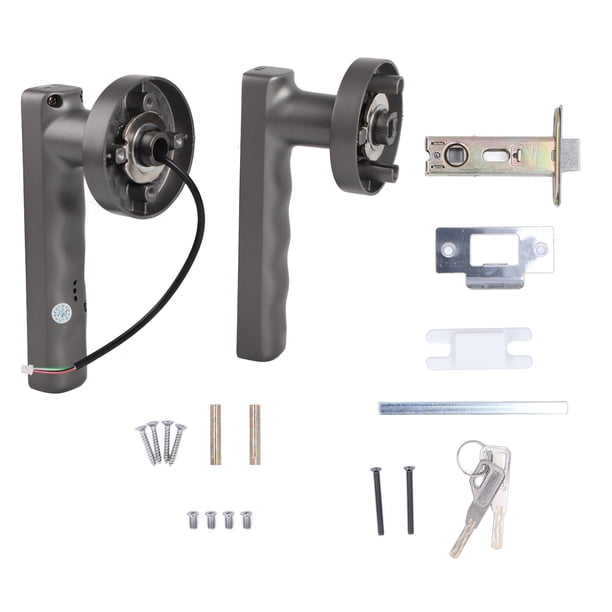Manija de puerta inteligente con huella dactilar, reconocimiento rápido y cerradura electrónica libre de estática para el hogar y la oficina