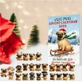 thumbnail image 5 of hulanddfd 2025 Pug Advent Calendar - Christmas Countdown Calendar with 2D Xmas Decorative Pendant 24 Days of Surprises Holiday Gift for Family, 5 of 6