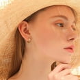 thumbnail image 6 of Square Huggie Hoop Earrings for Women, S925 Sterling Silver Post Hypoallergenic Dangle Hoop Earrings Dainty CZ Square Huggie Hoop Earrings Jewelry for Women, 6 of 7