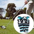 thumbnail image 3 of Cubierta de la cabeza del club de golf shamjiam 3pcs Knit Golf Driver Covers Cuello Headcover, 3 of 9