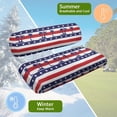 thumbnail image 5 of Aplkyhs Golf Cart Seat Covers Patriotic Stars Palm Tree Golf Cart Washable Seat Cover Easy Install and Clean Breathable Comfortable Breathable for Club Car Precedent and Most Original Front Seat, 5 of 7