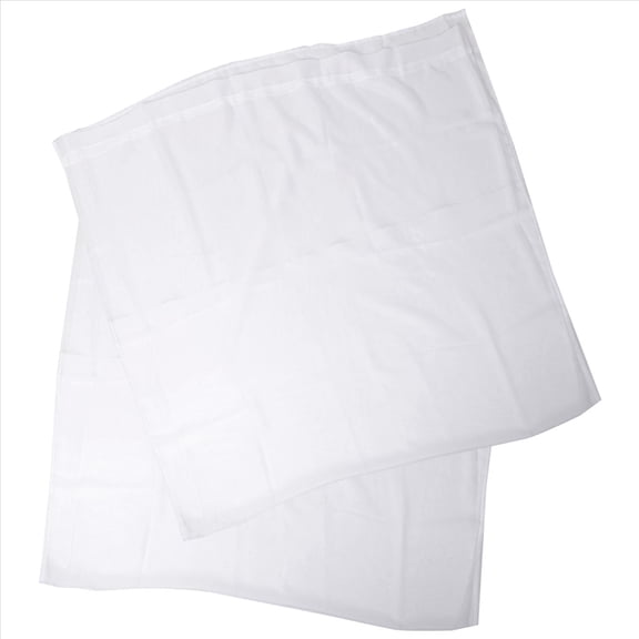 Window White Sheer Curtains 90 Inches Long 2 Panels Clear Basic Rod Pocket Panel
