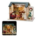 thumbnail image 3 of Casa de de Juguete, Casa de Juguete Diy, Casa de Juguete Para Niños, Casa de En Miniatura, Muebles de Juguete, Modelo de Casas Artesanales con Luz LED, 3 of 7