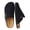 Black, variant on Women's Closed-Toe Faux Suede Cork Clogs with Adjustable Buckle Strap