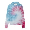 thumbnail image 5 of Bovemsi Sweatshirt for Women Long Sleeved Tie Dye Printed Casual Sportswear With Pockets Comfort Hoodie, 5 of 7