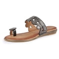 thumbnail image 4 of Lunar - Sandalias Lynn Slip-on para Mujer (Negro, Marrón), 4 of 6