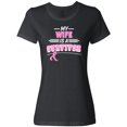 thumbnail image 3 of Inktastic My Wife is a Survivor Breast Cancer Awareness Women's T-Shirt, 3 of 5